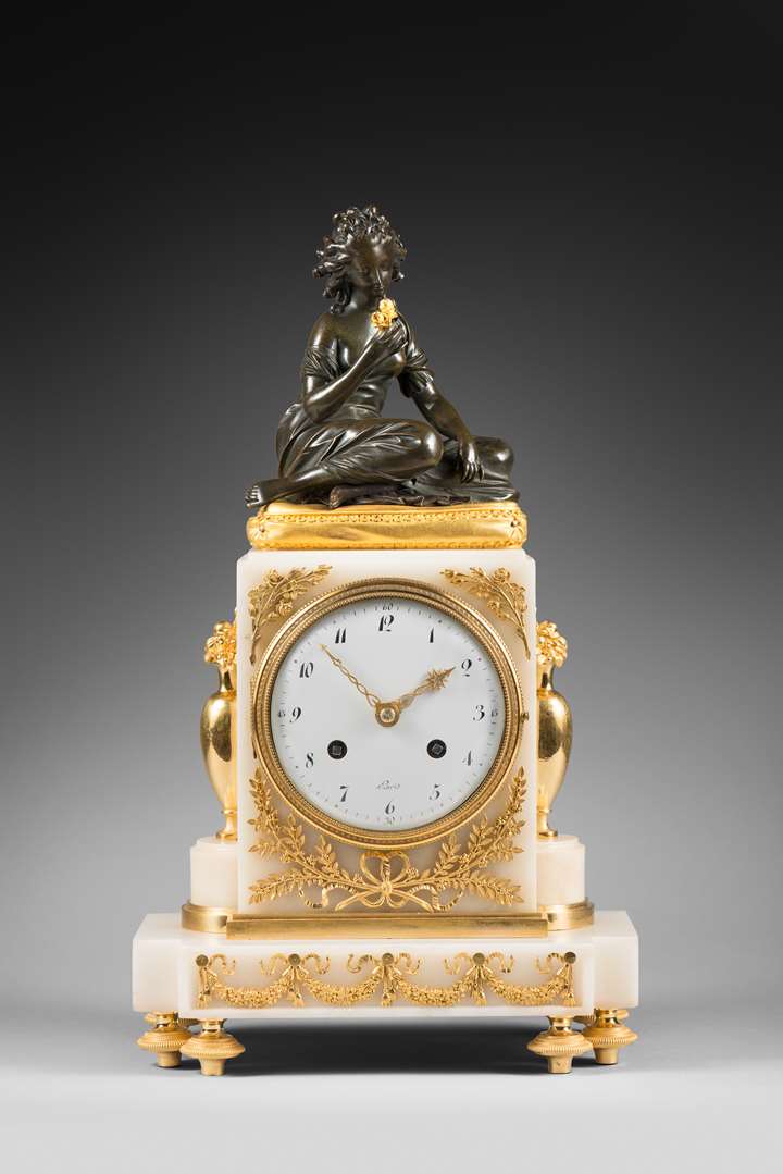 An early 19th Century striking mantel clock